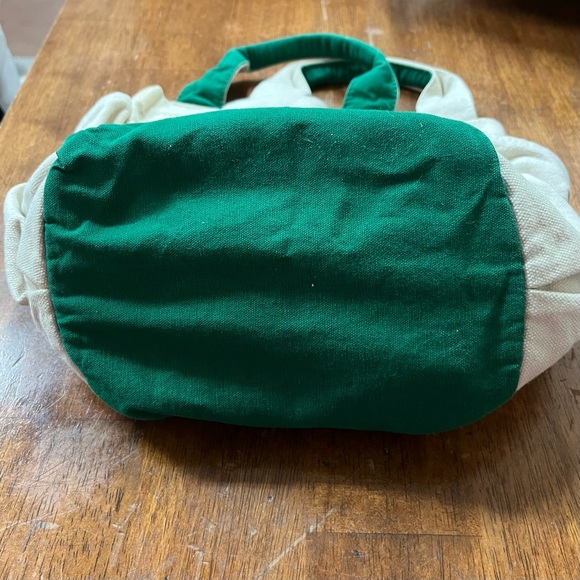 Starbucks Canvas Cream and Green Tote Lunch or Drink Bag Logo - Picture 7 of 7